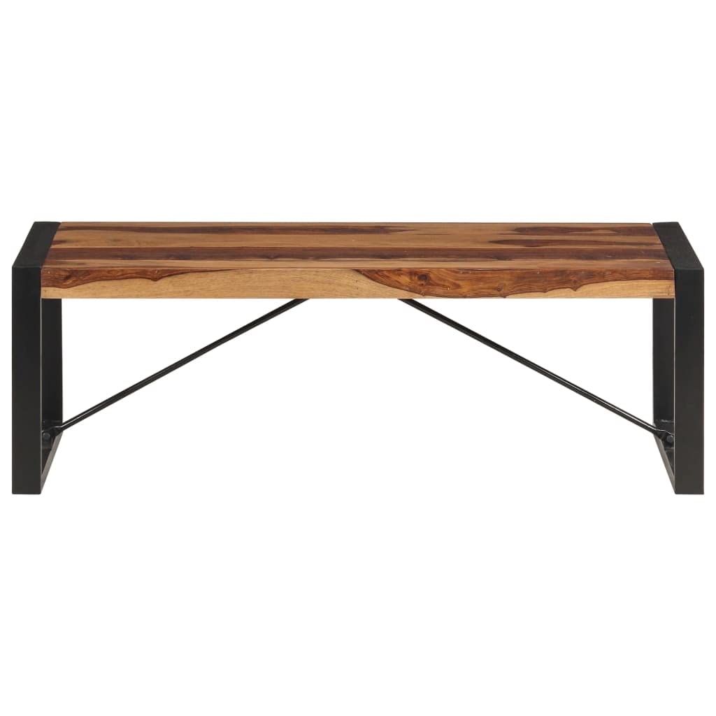 Brown Solid Sheesham Wood Rectangular Coffee Table X2552