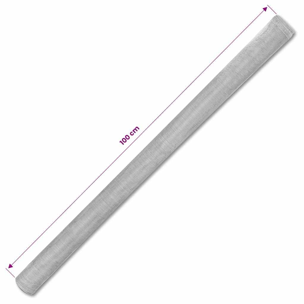 Aluminum Mesh Screen 39.4"x196.9" Silver S3654