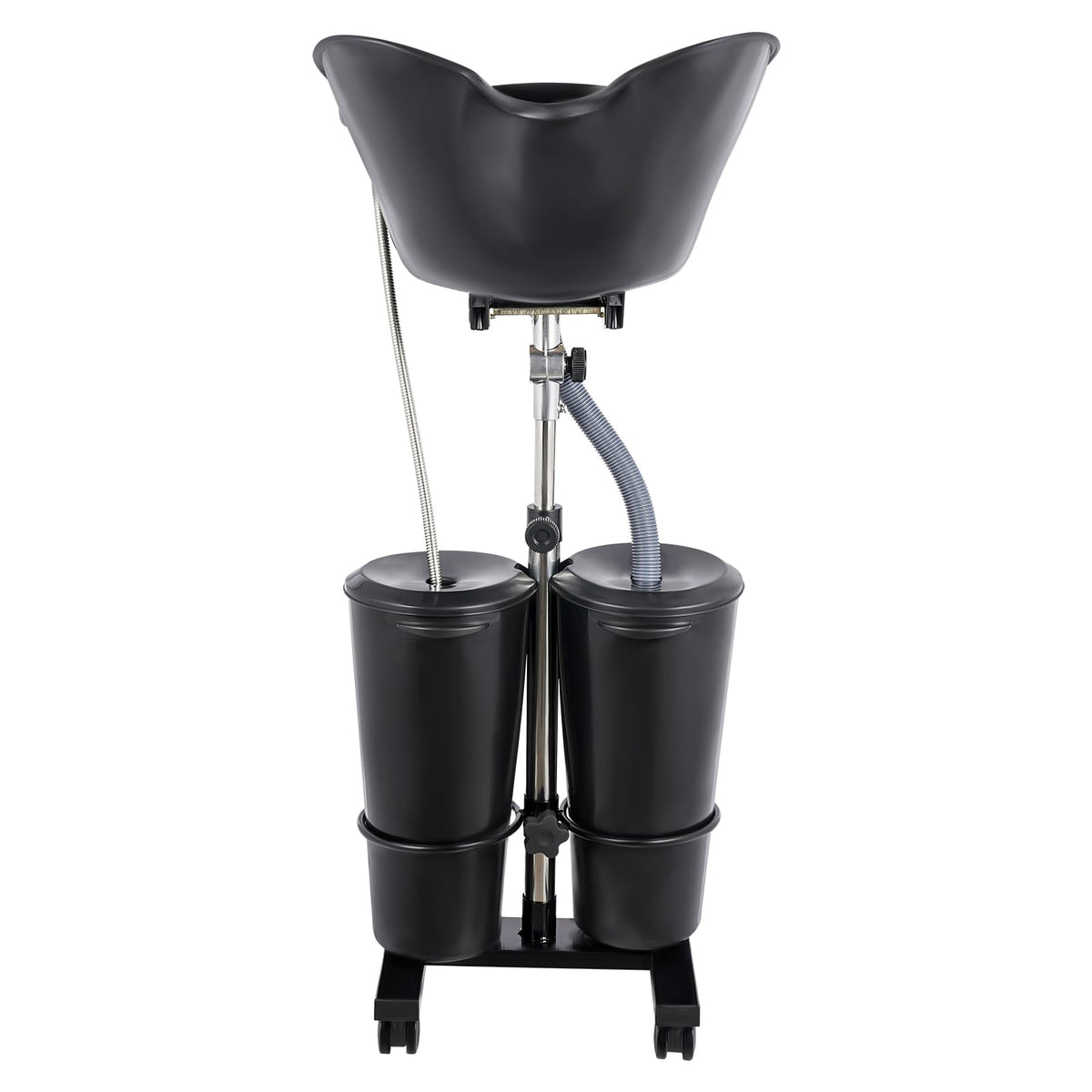 Portable Shampoo Bowl Electric Pump 2 Buckets Height Adjustable Q27861