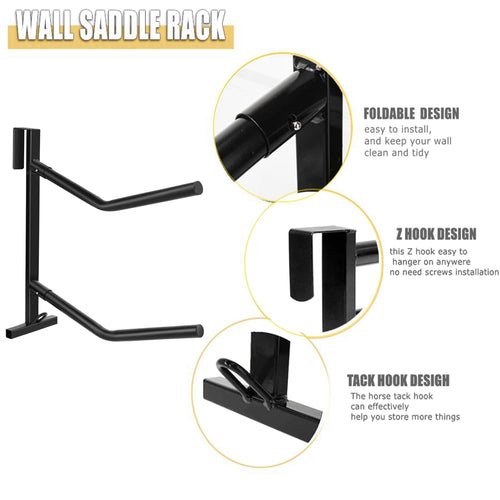 2 Pack Heavy Duty Portable Saddle Rack T9919