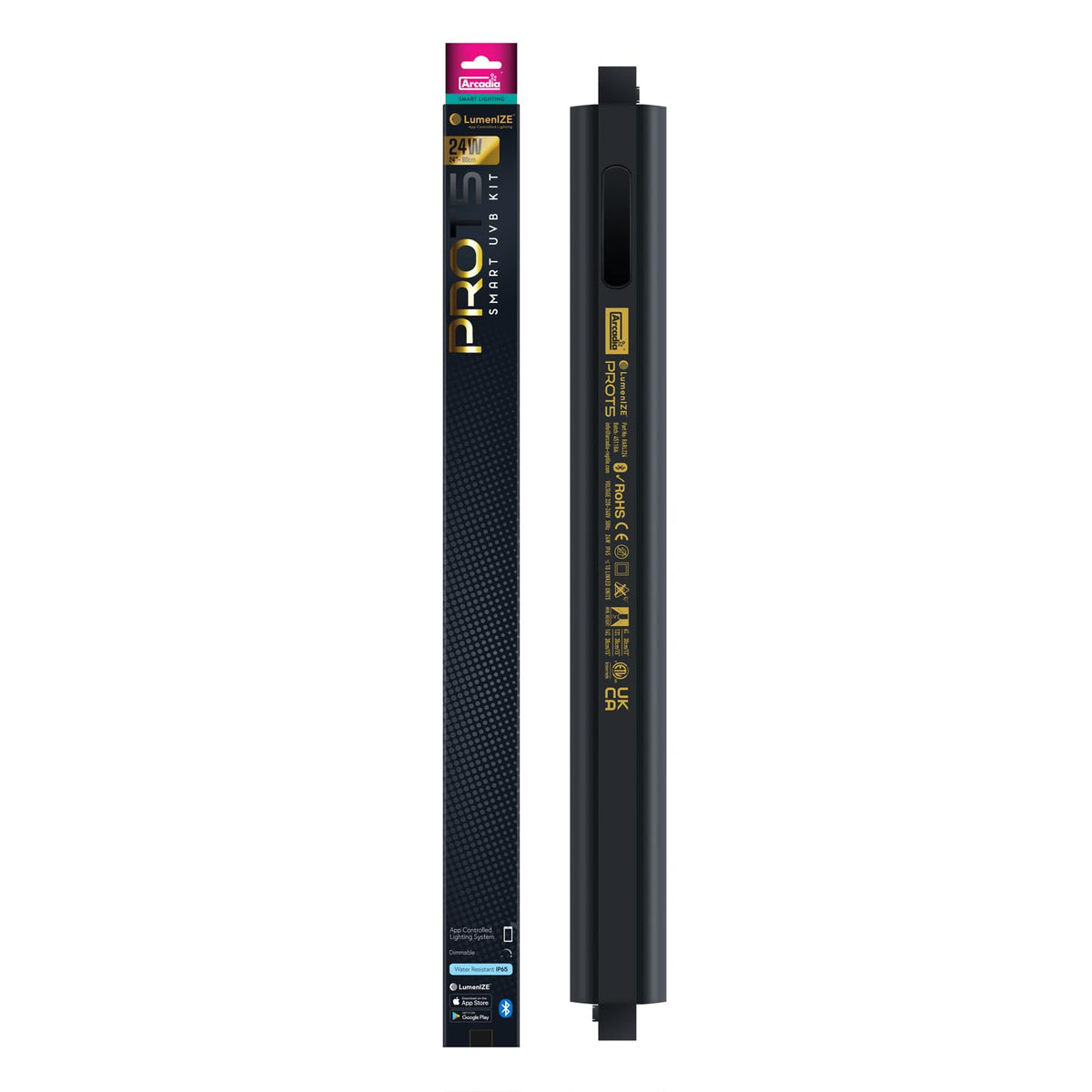 24" 24 Watts 12% UVB Reptile Light Fixture Kit F652