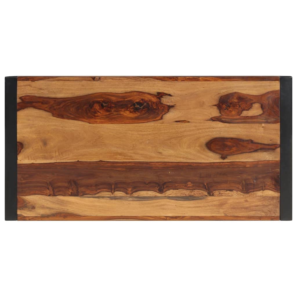 Brown Solid Sheesham Wood Rectangular Coffee Table X2552