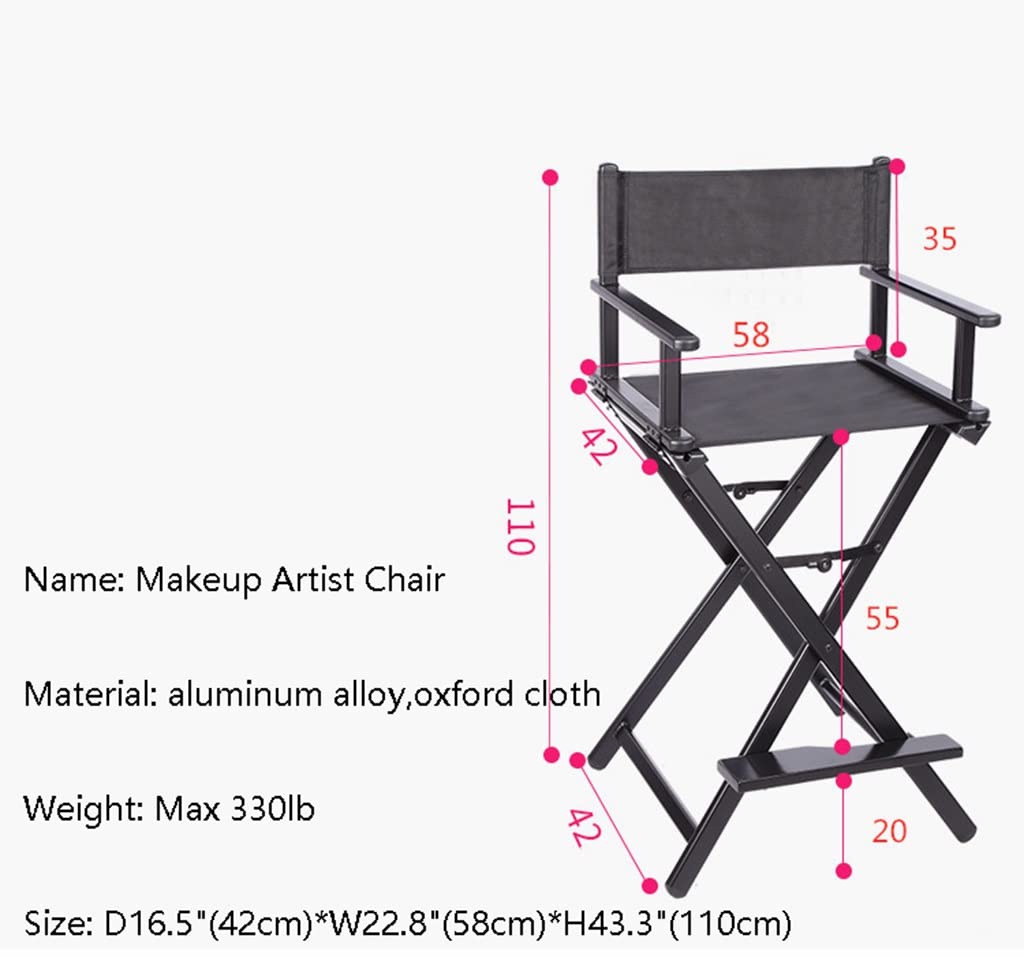 Portable Aluminum Director Chair Pink 300lb Capacity J7606