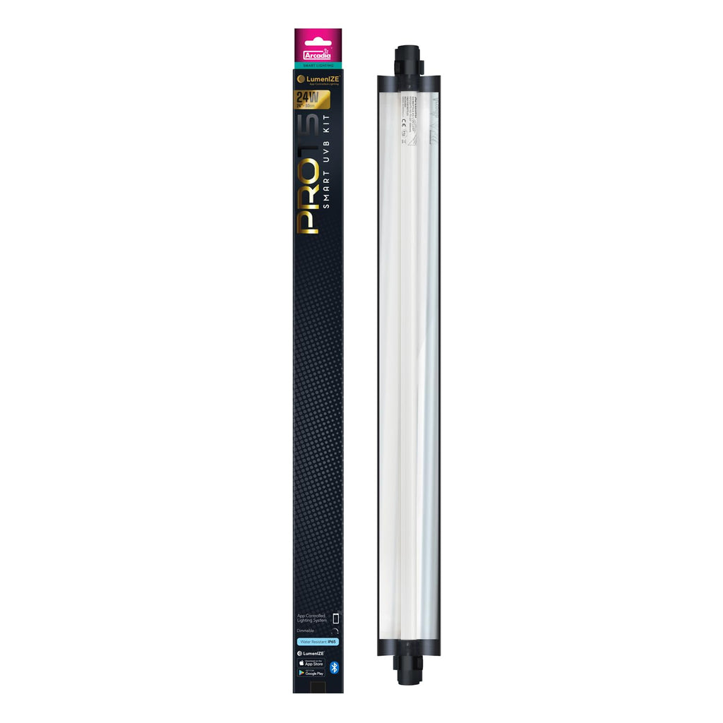 24" 24 Watts 12% UVB Reptile Light Fixture Kit F652