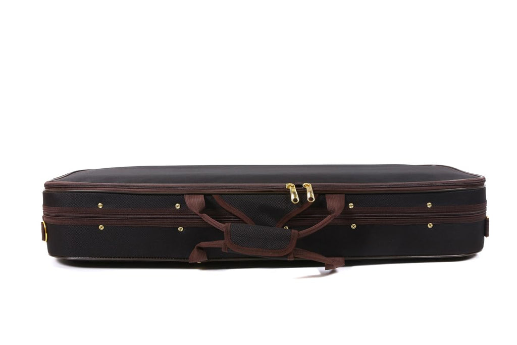 Oblong 4/4 Full Size Wooden Hard Shell Violin Case with Nylon Raincoat Q83108