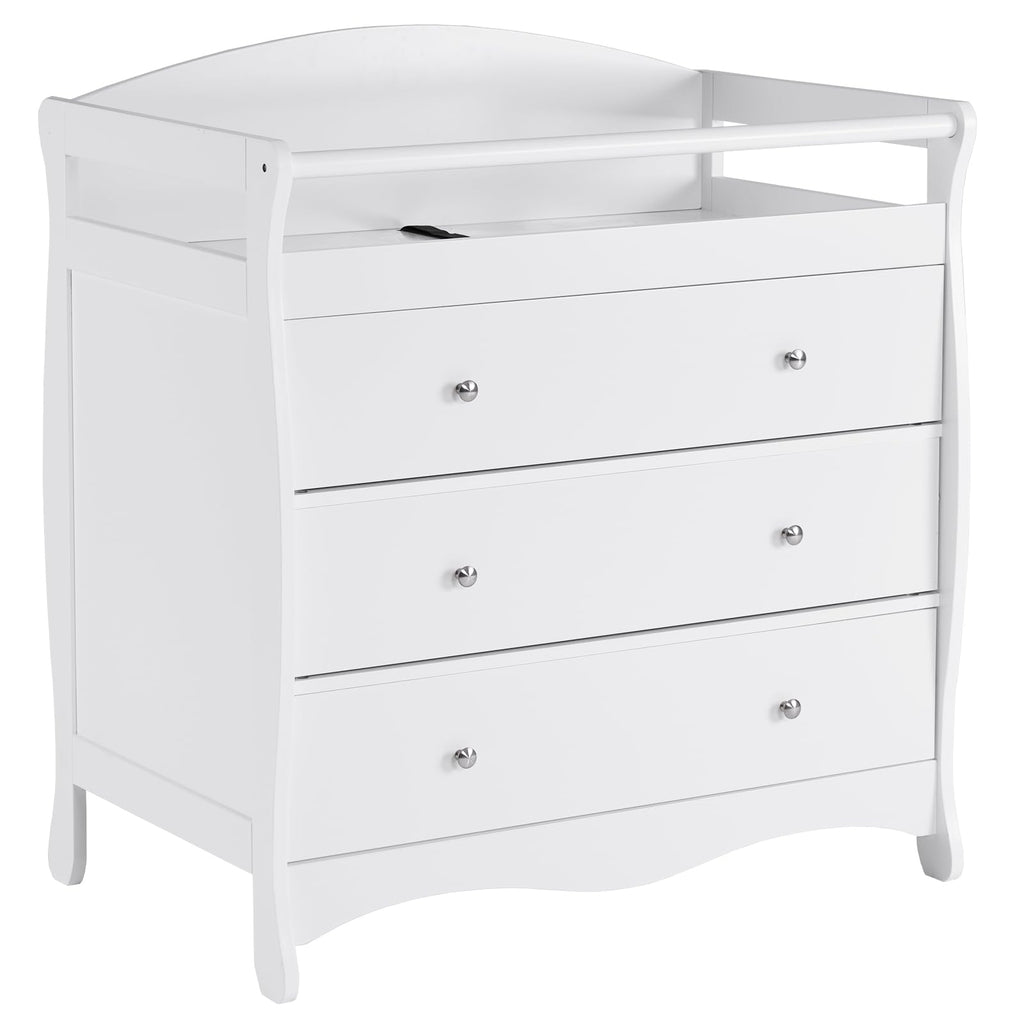 White Changing Table Dresser U2638