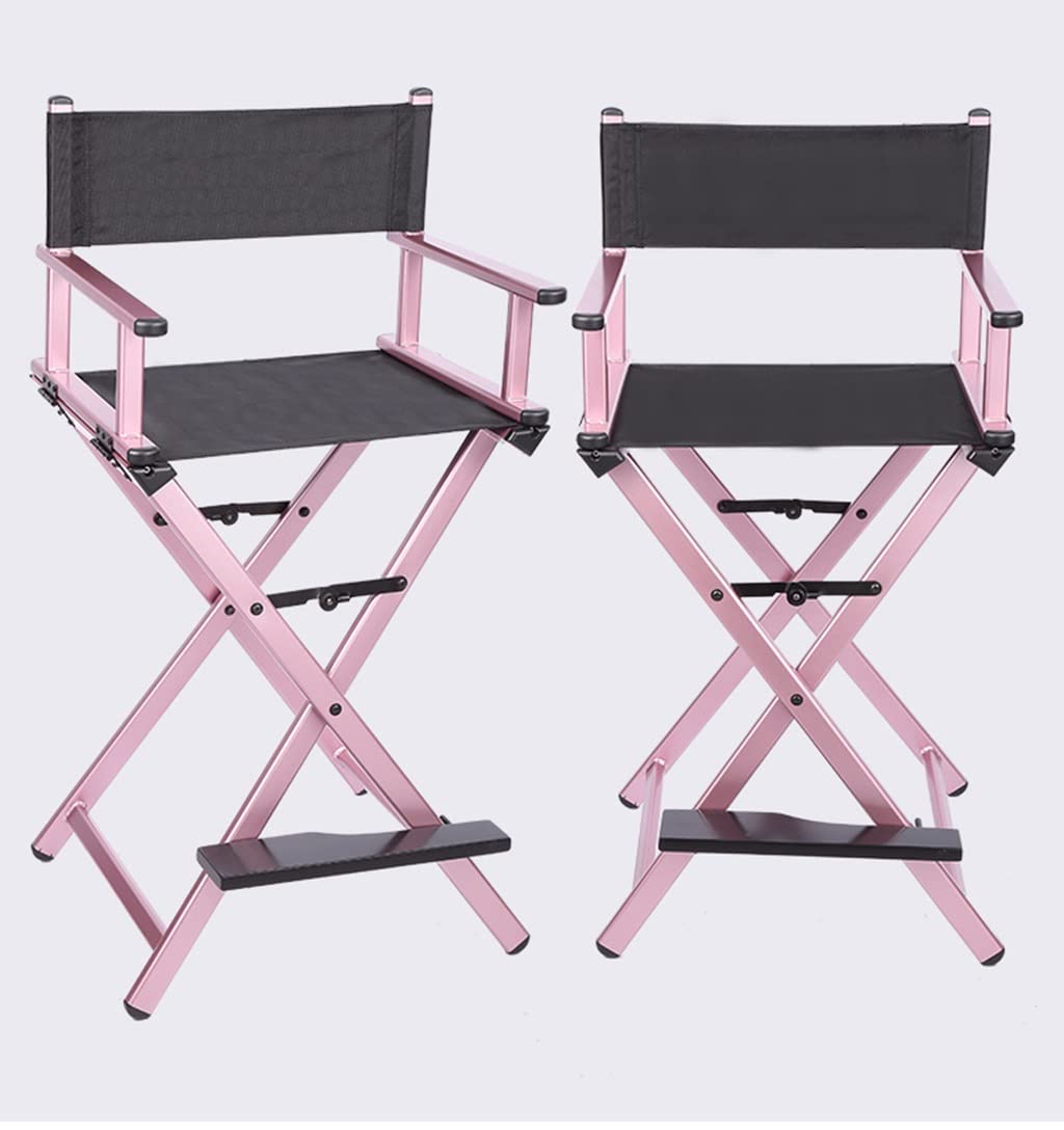 Portable Aluminum Director Chair Pink 300lb Capacity J7606
