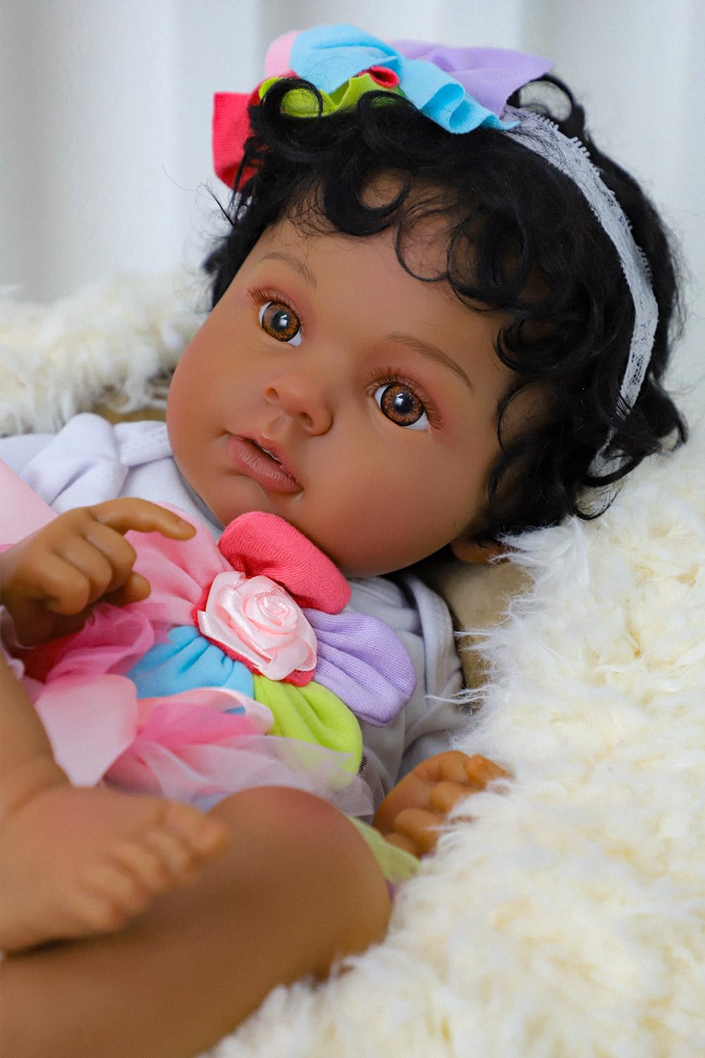 Black 20 Inch Reborn Baby Doll G44729