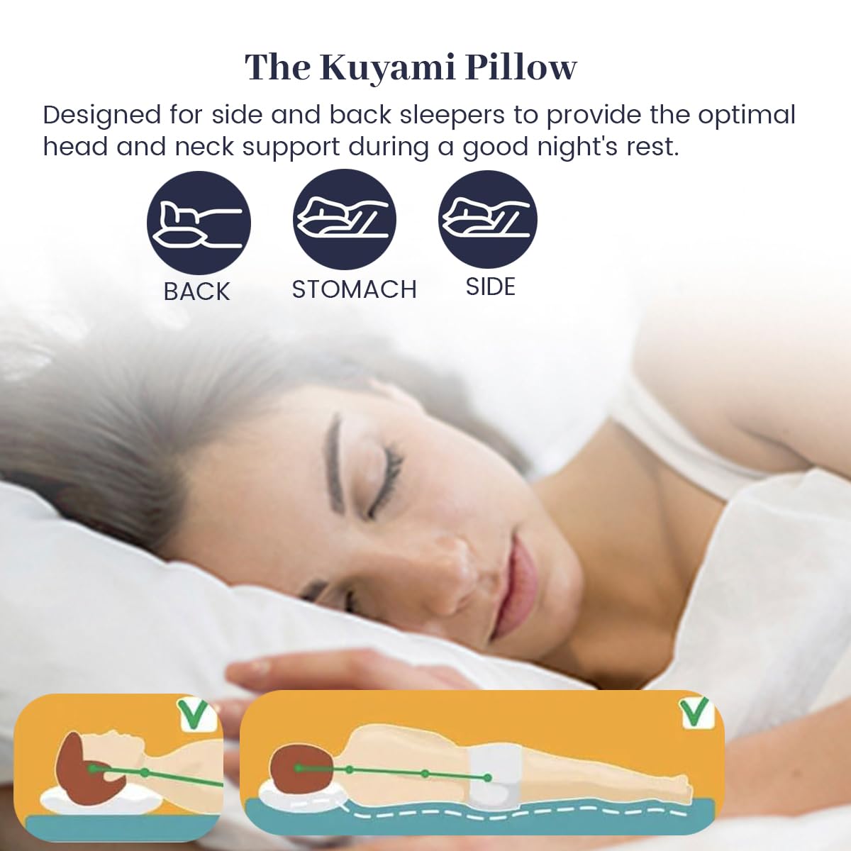 Standard Size Bed Pillows A6378