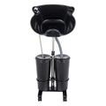 Portable Shampoo Bowl Electric Pump 2 Buckets Height Adjustable Q27861