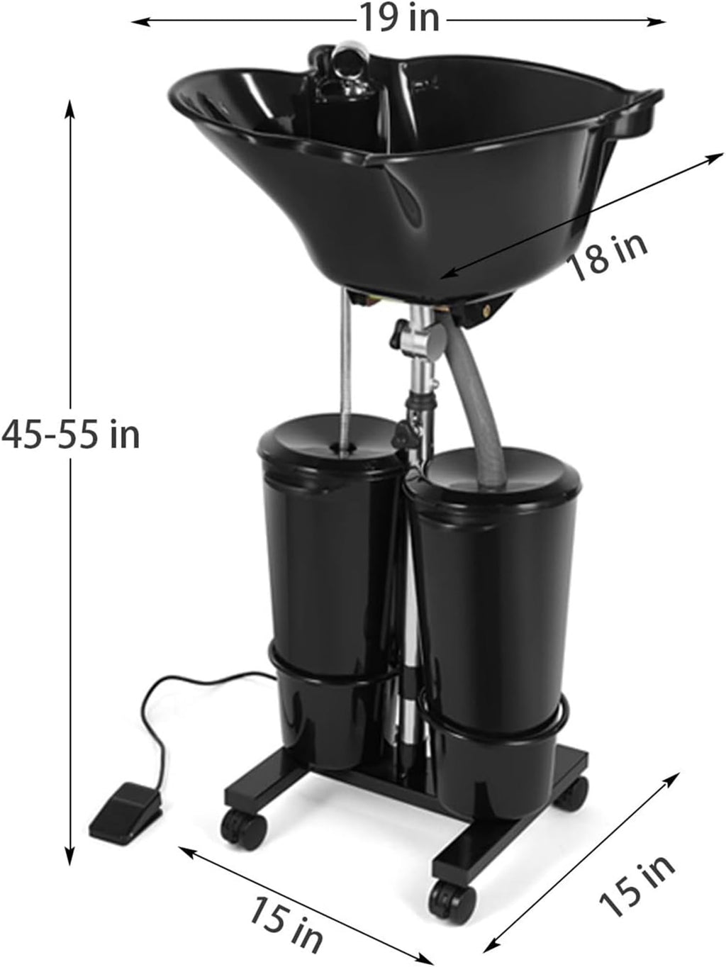 Portable Shampoo Bowl with Electric Pump H603