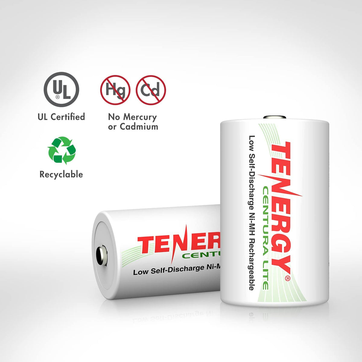 1.2V NiMH Rechargeable D Battery 8 Pack W919