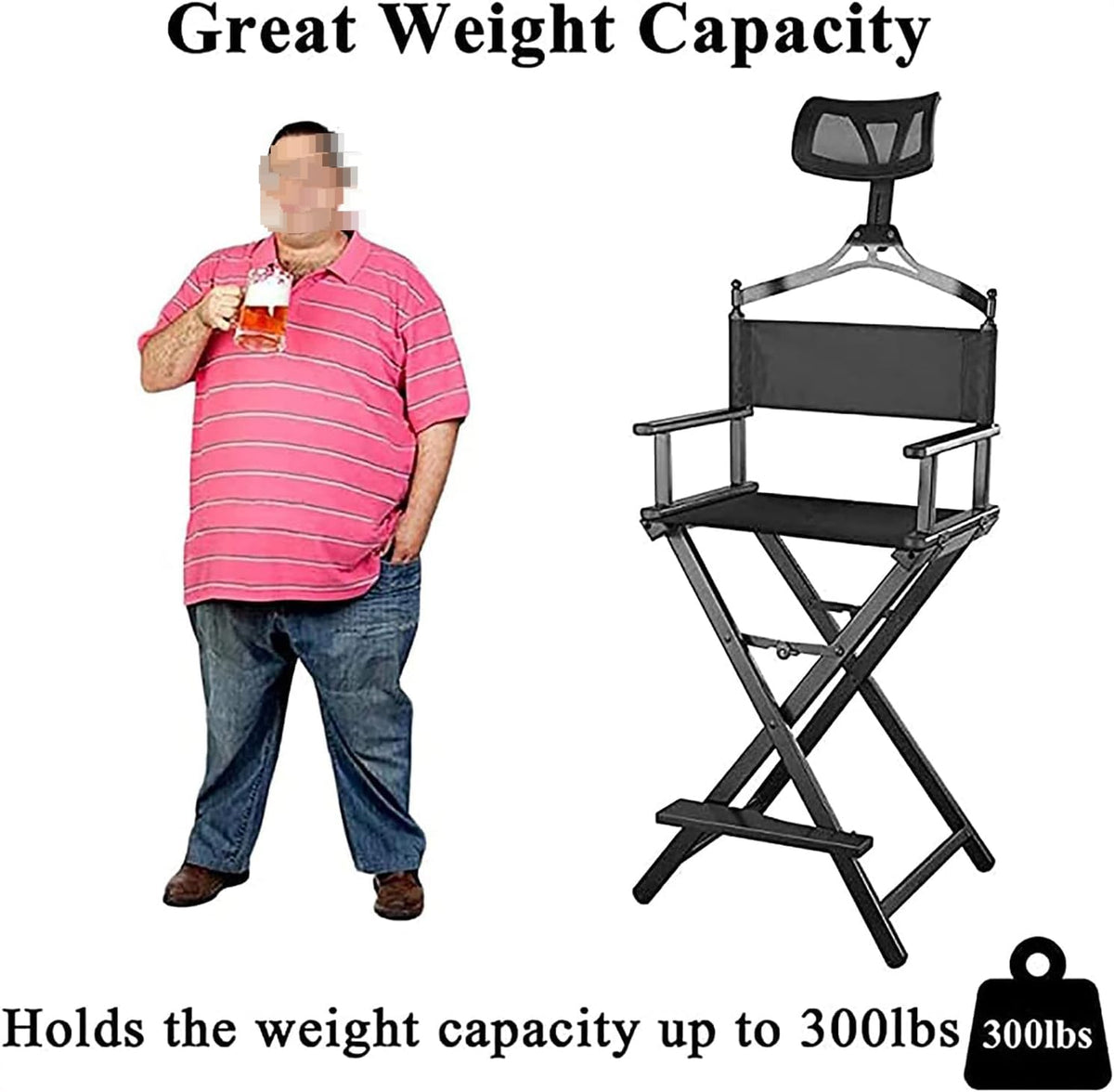 Portable Aluminum Director Chair Pink 300lb Capacity J7606
