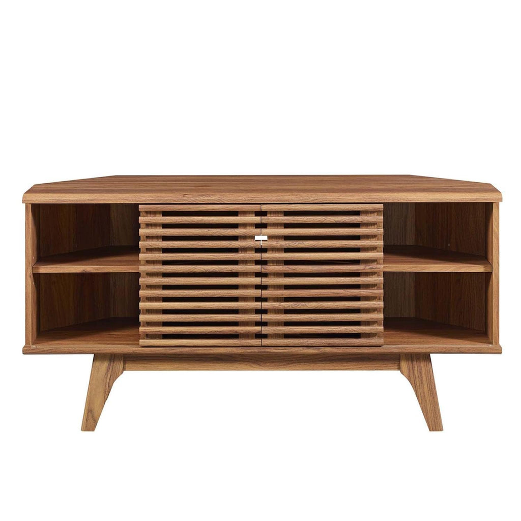 Mid-Century Modern Corner Media TV Stand G5958