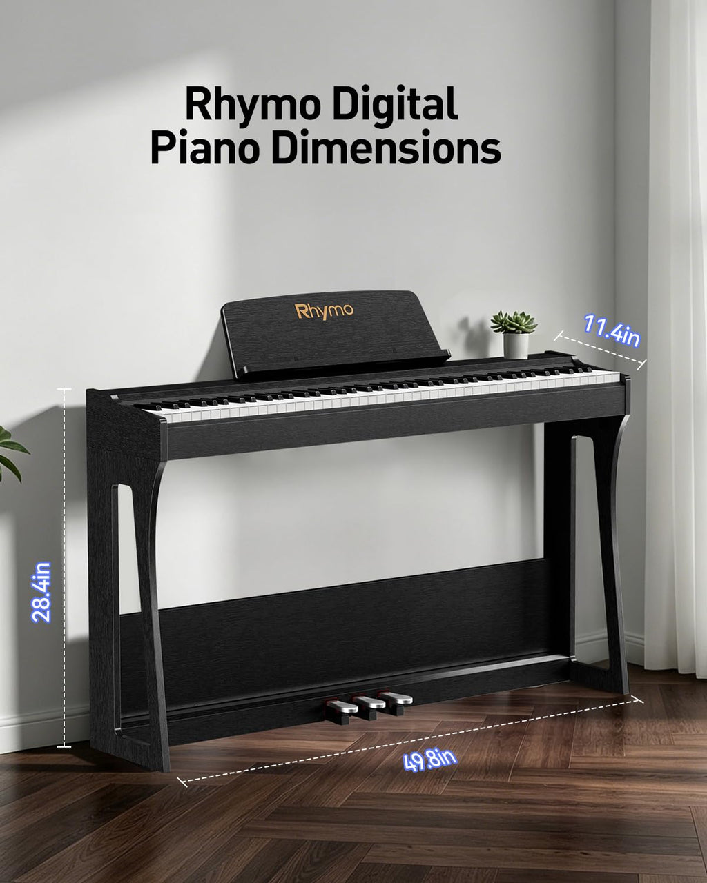 88-Key Weighted Keyboard Piano with Hammer Action S647351