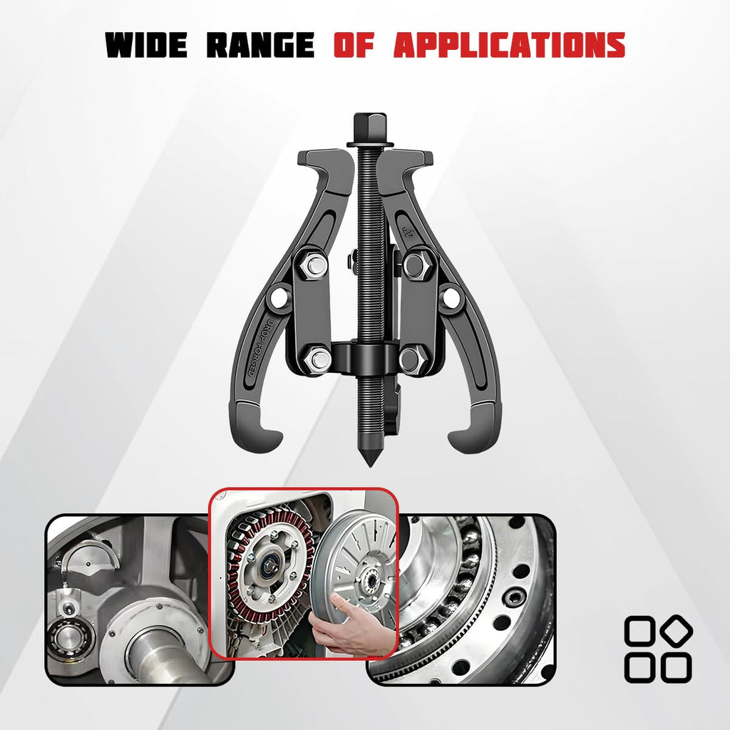 3 Jaw Inner Bearing Puller with Reversible Jaws C7161