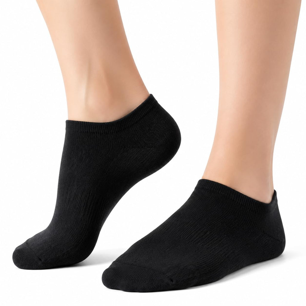 Women's Ankle Socks 6 Pairs Bamboo Viscose Seamless B394738
