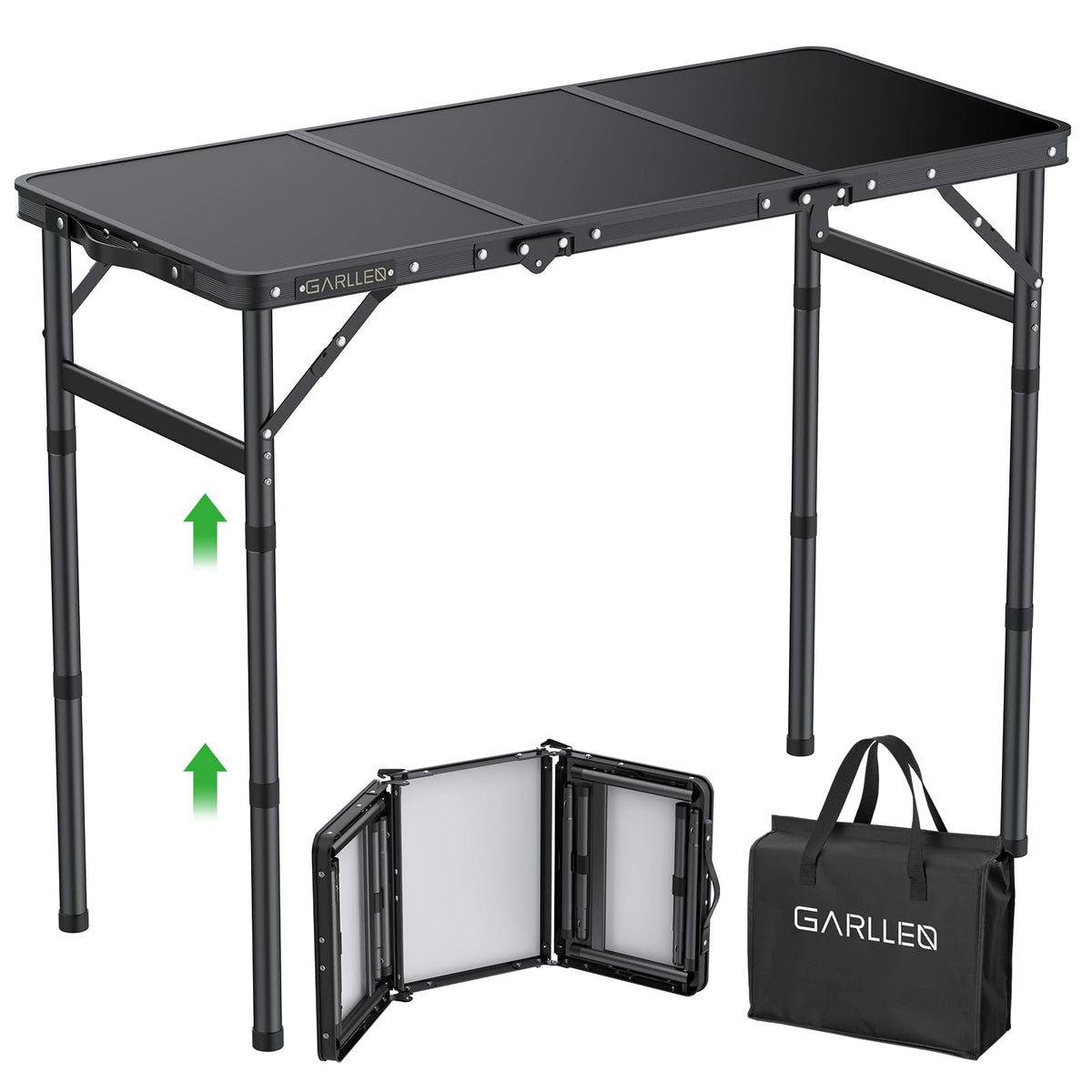 Folding Camping Table 3 Adjustable Height V115119