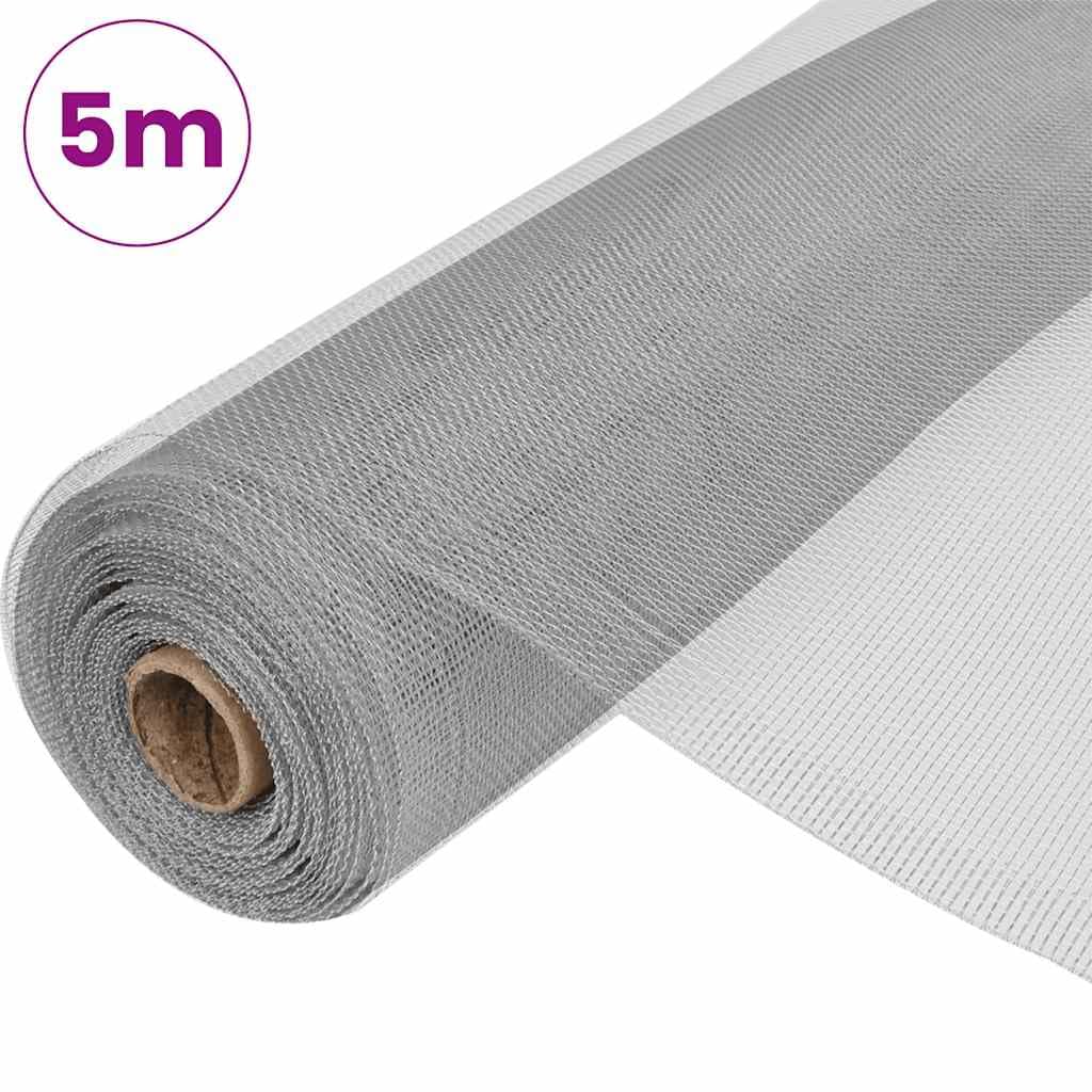 Aluminum Mesh Screen 39.4"x196.9" Silver S3654