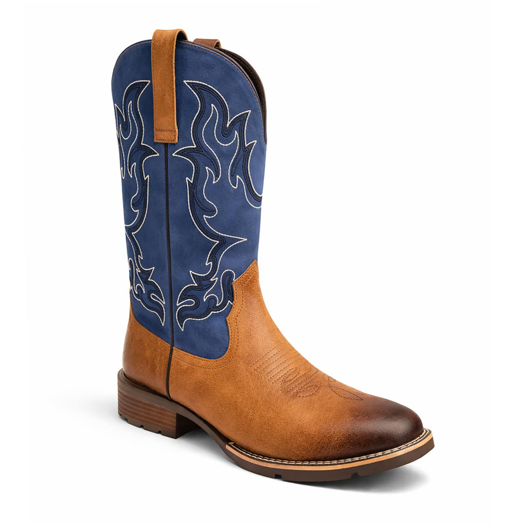 Men's Square Toe Western Pull-On Boots U600