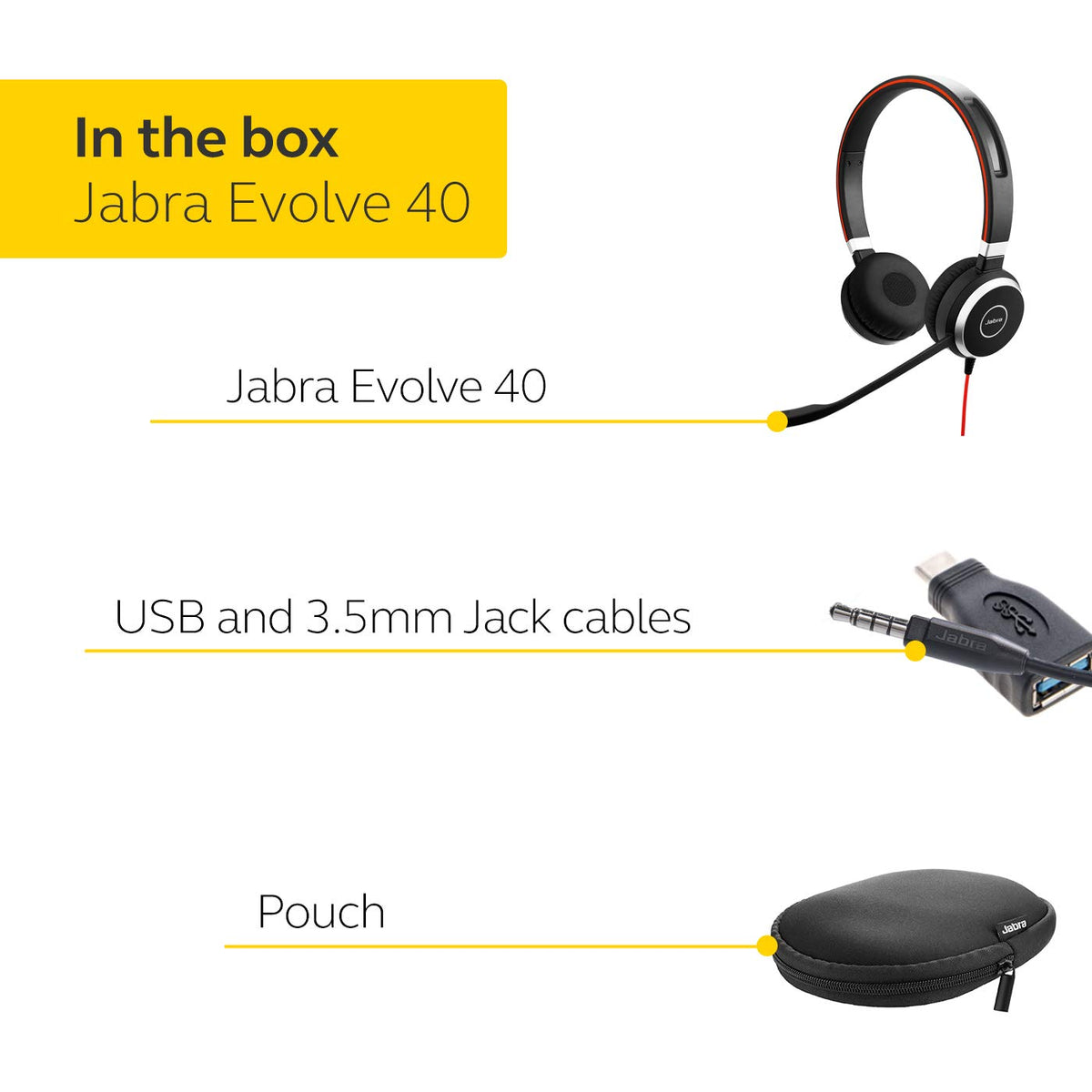 Wired Stereo Headset with 3.5mm Jack/USB Connection R3927