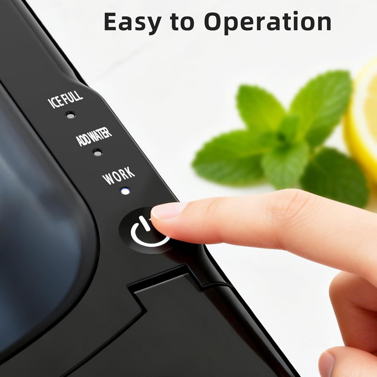 Black Countertop Ice Maker Machine V34231