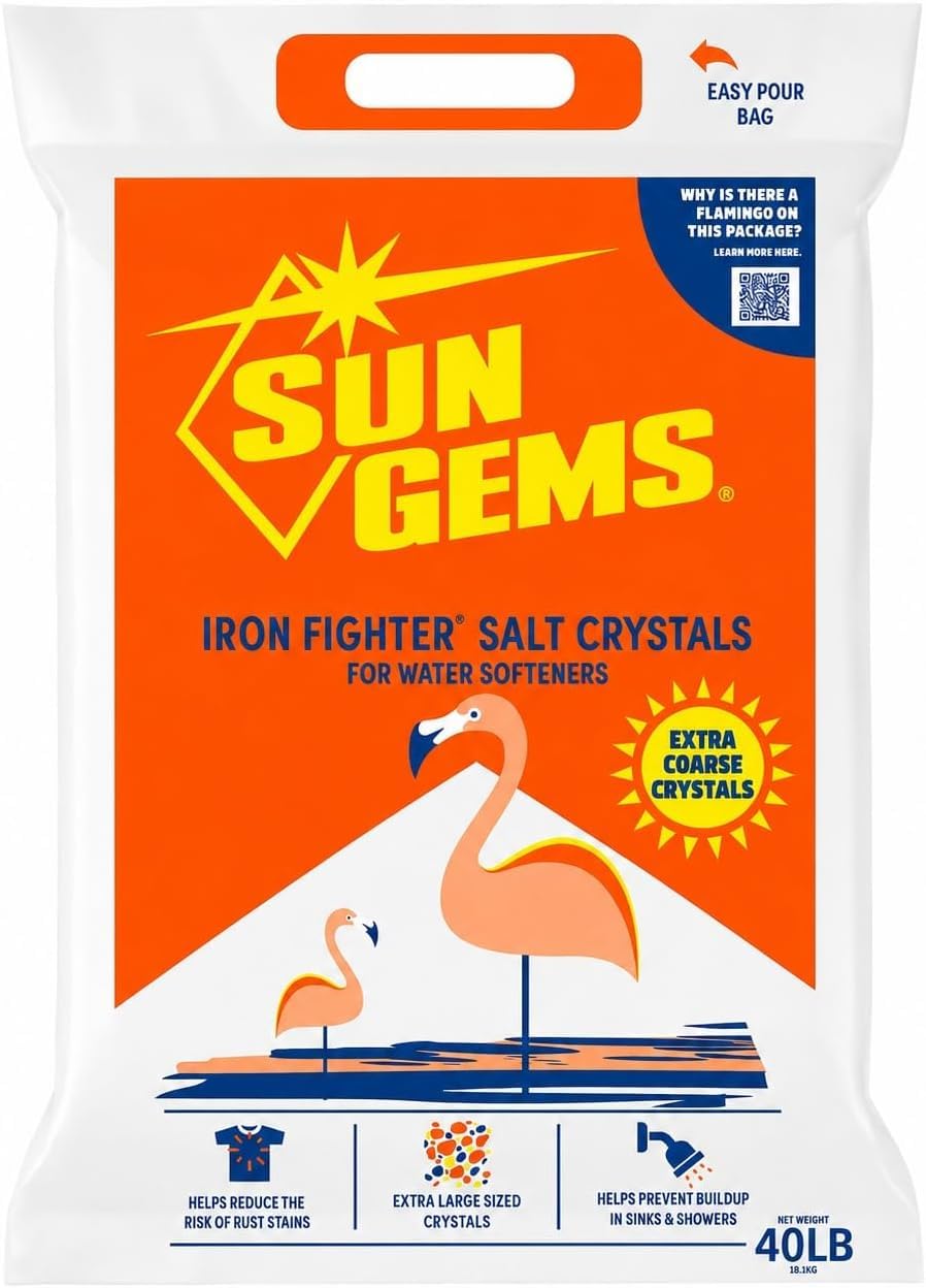 40 lb Extra Coarse Water Softener Salt Crystals U2547