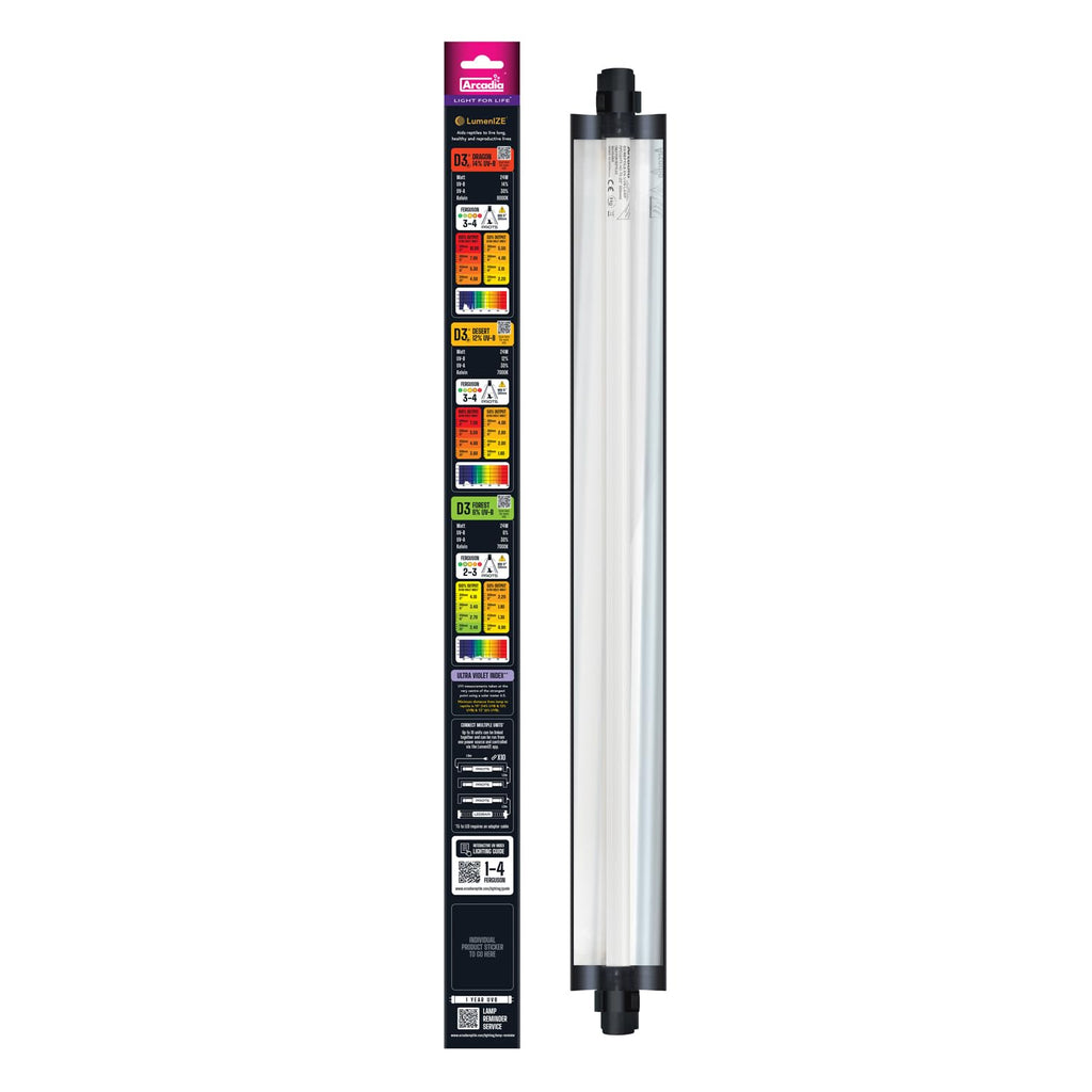 24" 24 Watts 12% UVB Reptile Light Fixture Kit F652