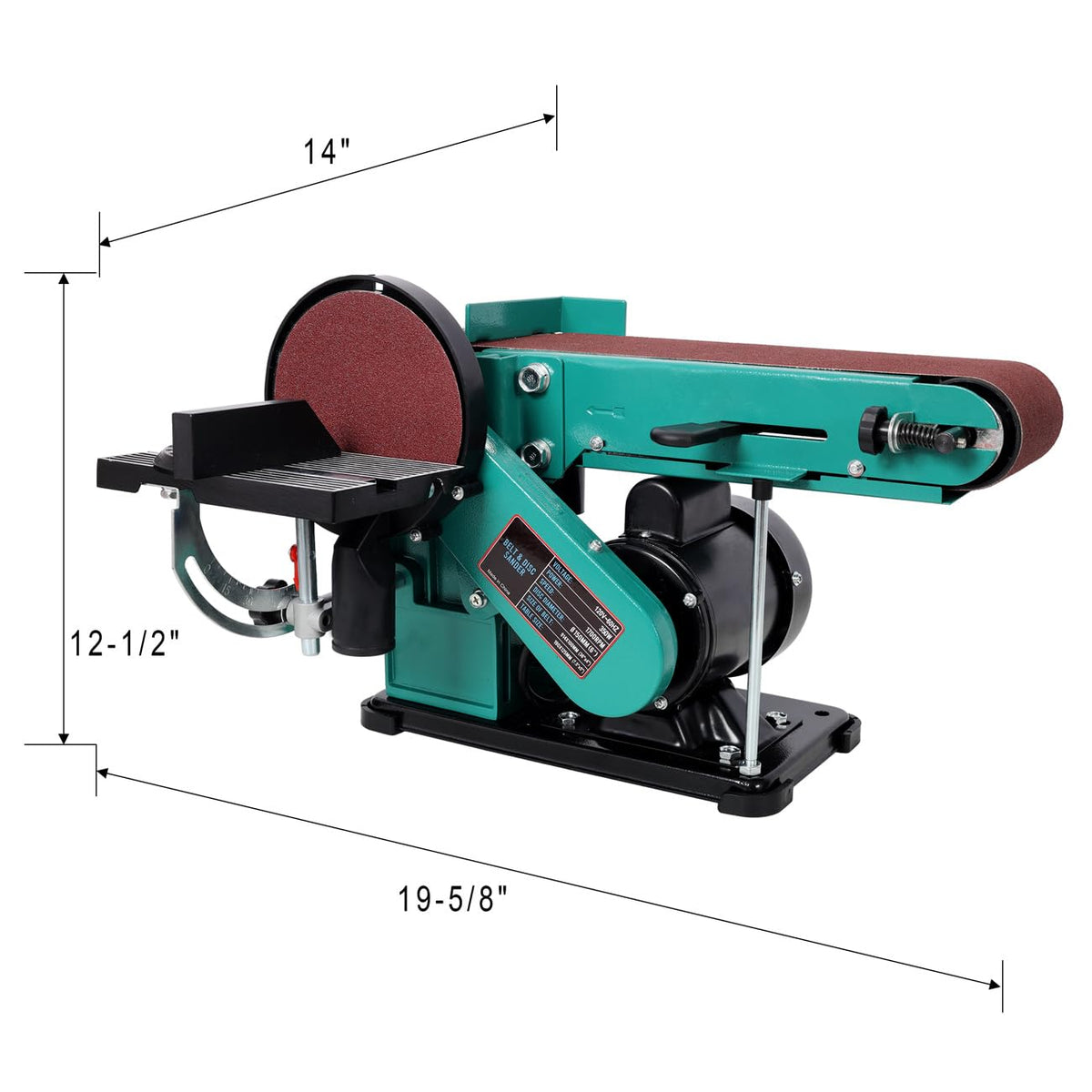 4" x 36" Belt Sander 6" Disc Polisher Grinder Sanders M665