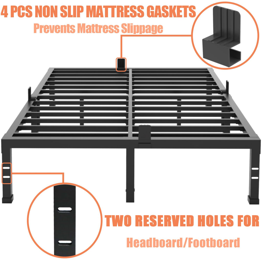16 Inch Heavy Duty Metal Platform Bed Frame Full Size U86445