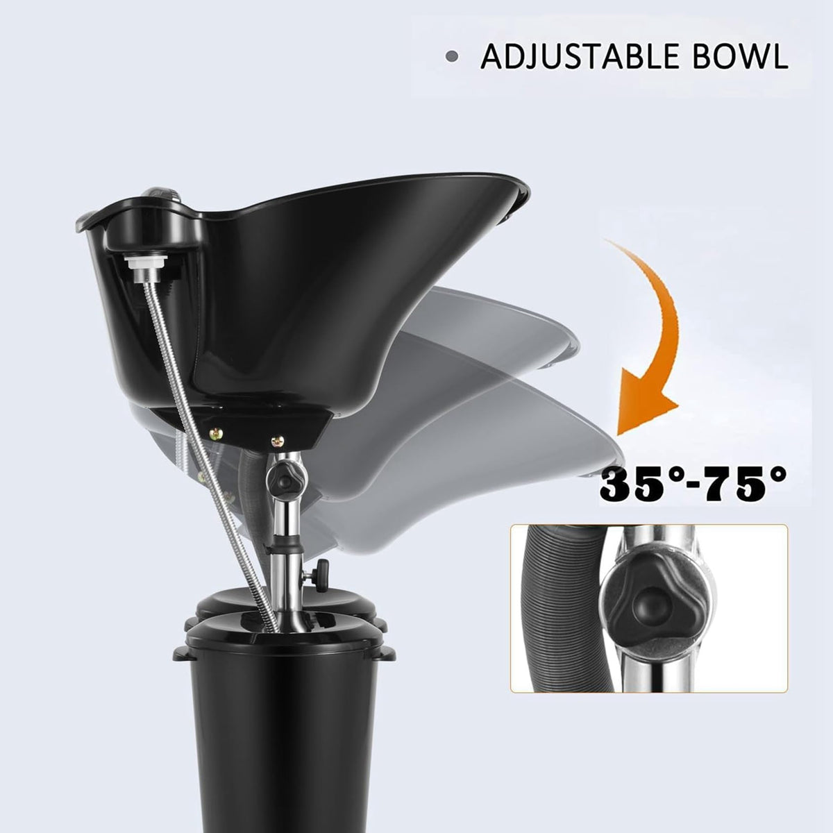 Portable Shampoo Bowl with Electric Pump H603