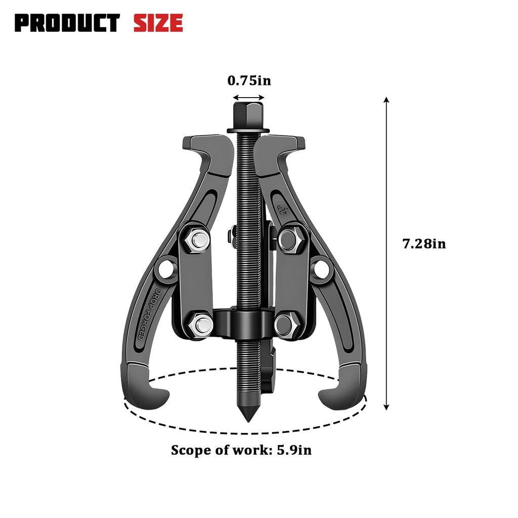 3 Jaw Inner Bearing Puller with Reversible Jaws C7161