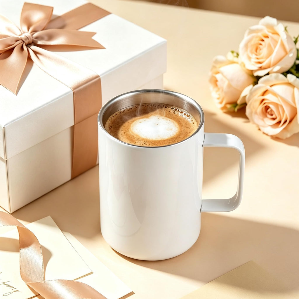 16oz Stainless Steel Sublimation Mug with Lid, 4 Pack Q34116