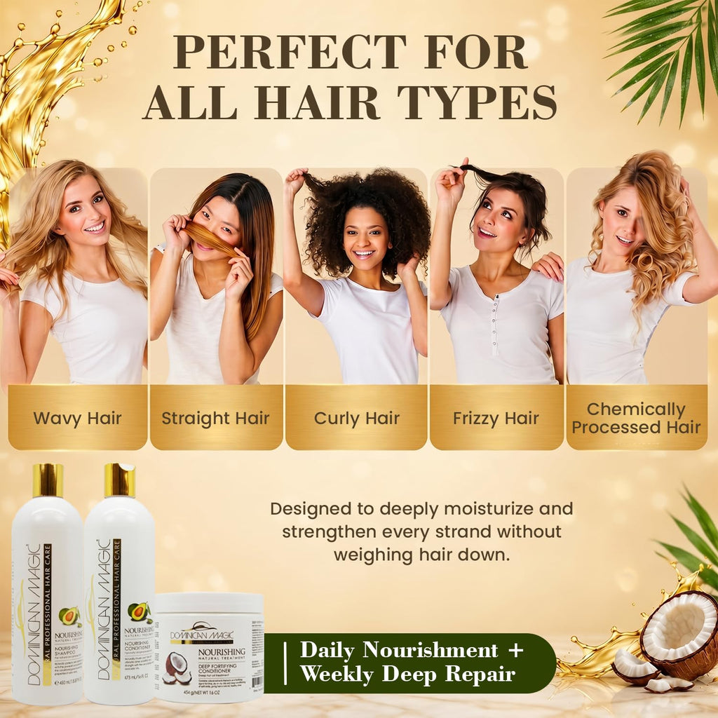 Hydrating Shampoo & Conditioner Set with Avocado & Coconut R949