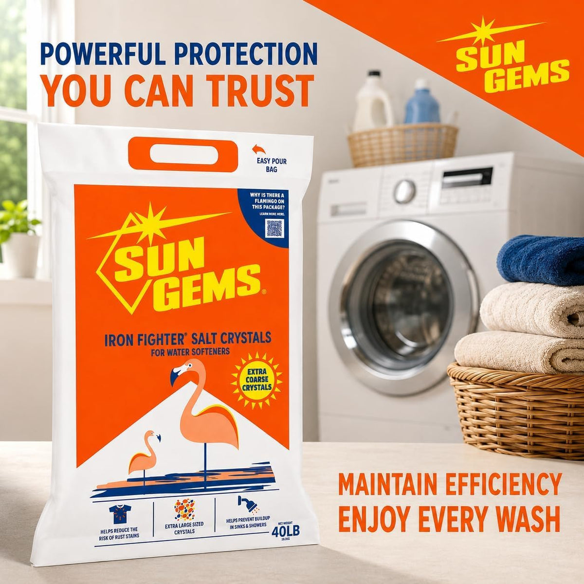 40 lb Extra Coarse Water Softener Salt Crystals U2547