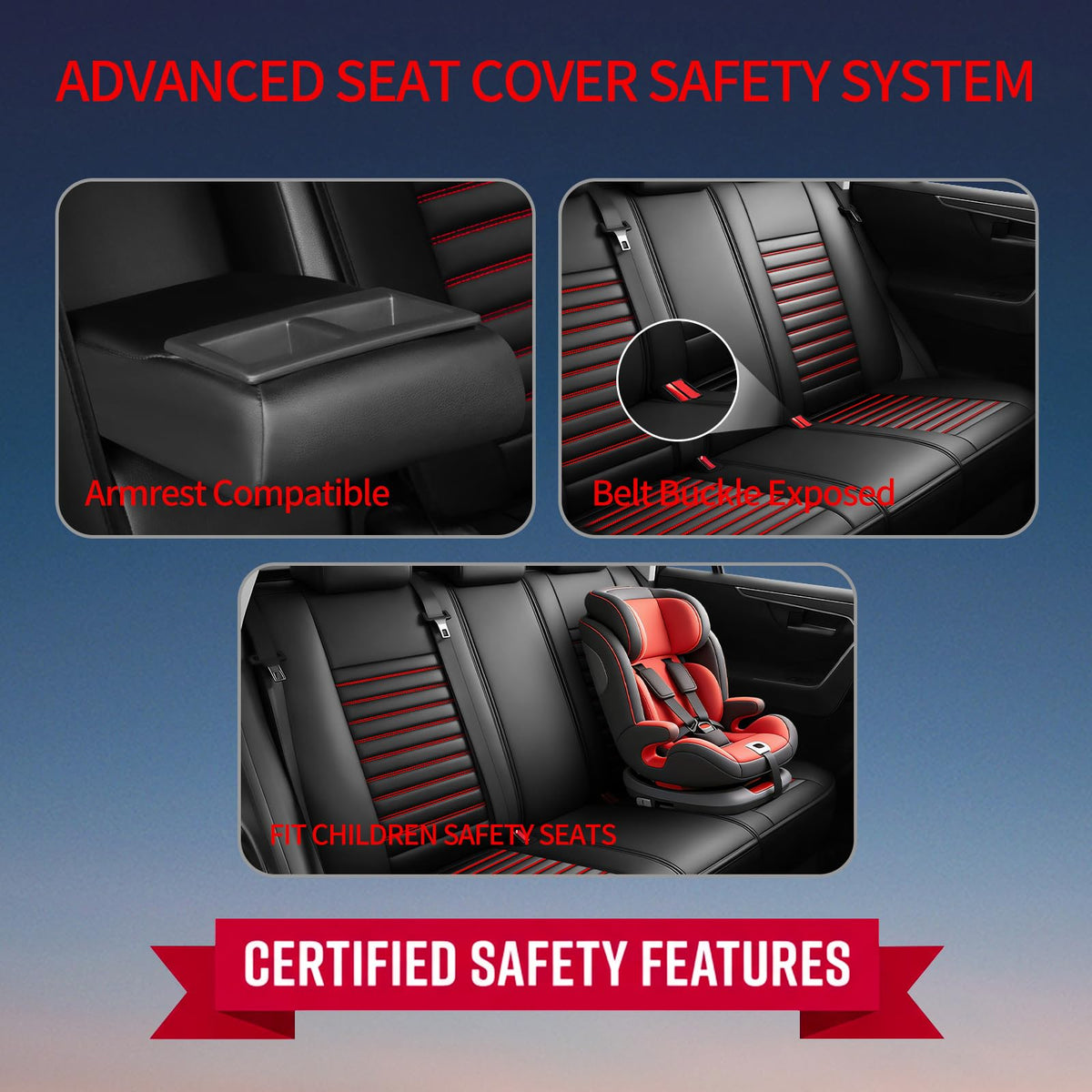 Car Seat Covers Full Set 5 Seat Y281804