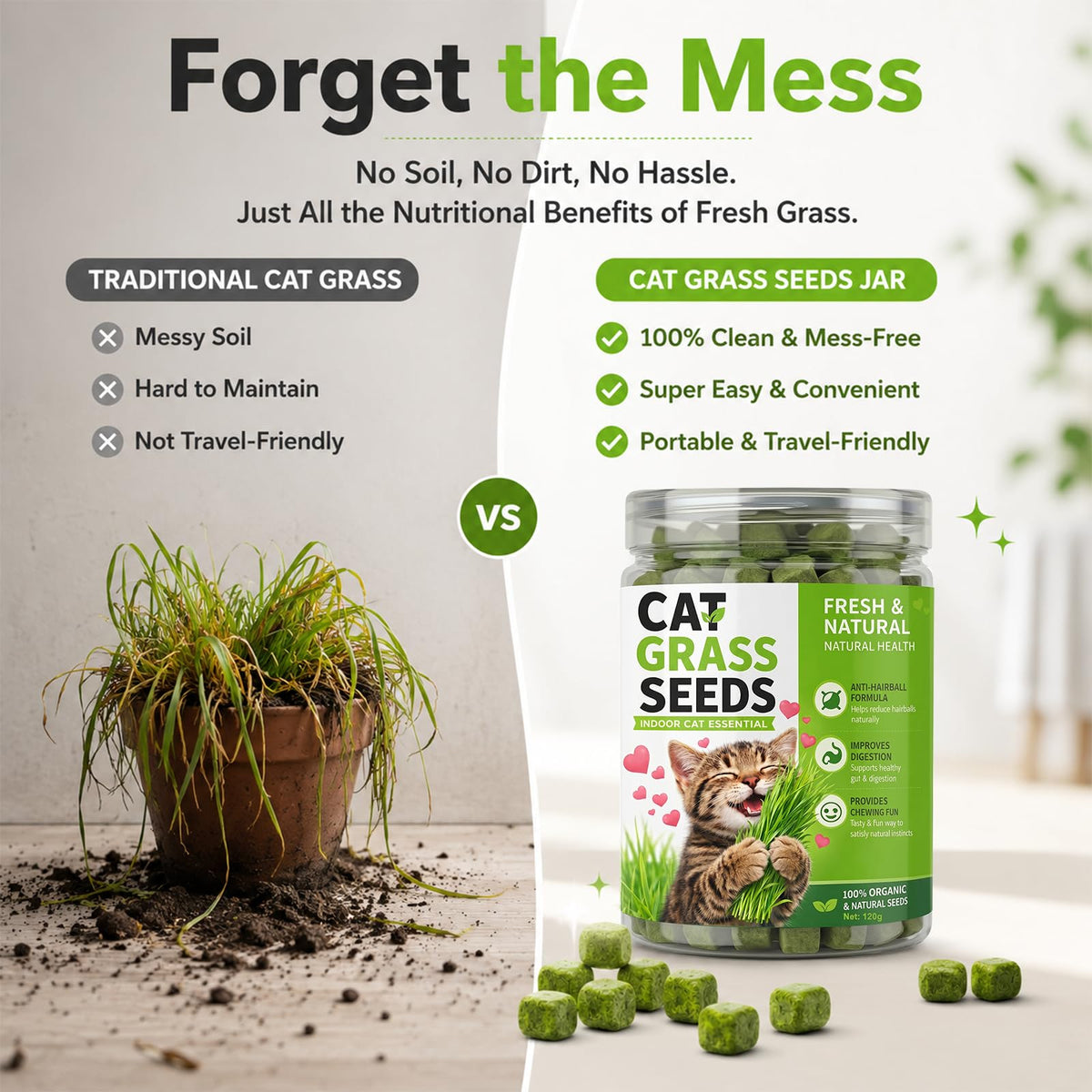 Cat Grass for Indoor Cats H7965