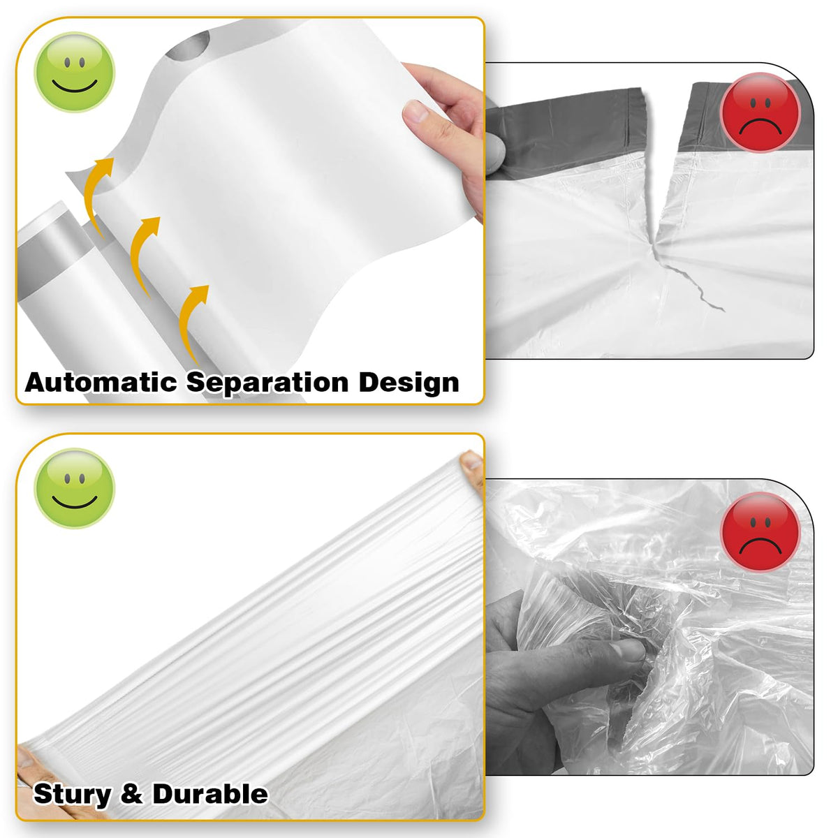 8 Gallon Drawstring Trash Bags B68565