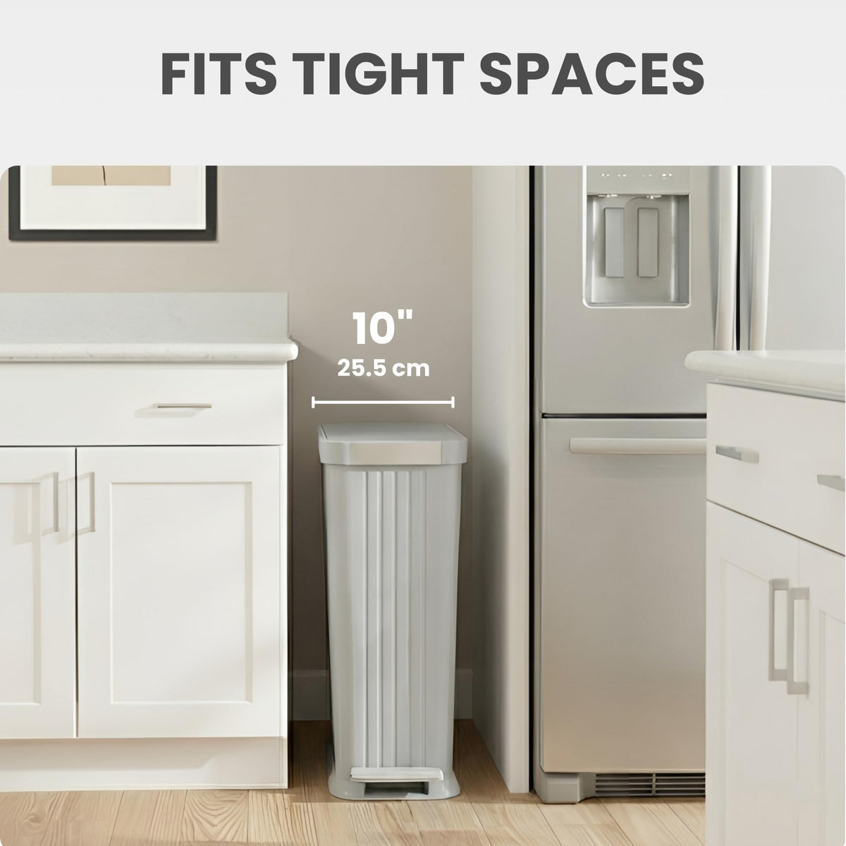 50 L Slim Step Pedal Kitchen Trash Can with Odor Filter O894