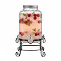 Glass Beverage Dispenser with Metal Stand 3 Gal U618137