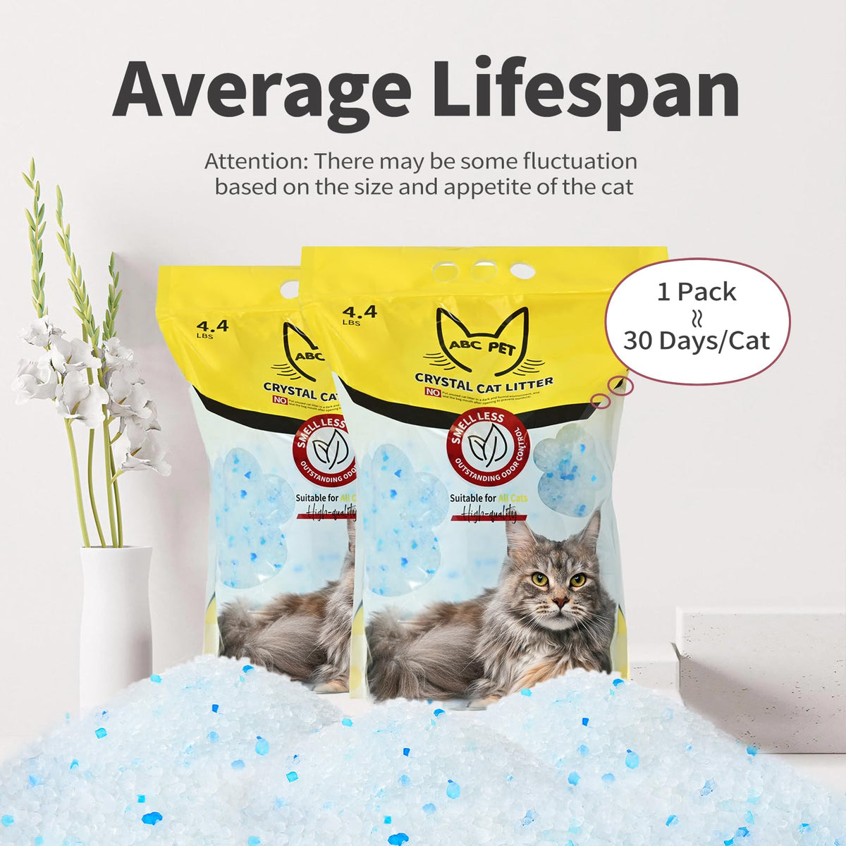 Cat Litter Crystals 17.2 lbs I8055