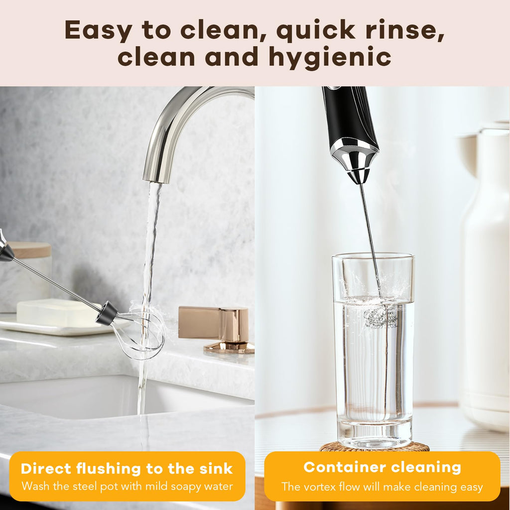 Handheld Rechargeable Milk Frother with Stand K19052
