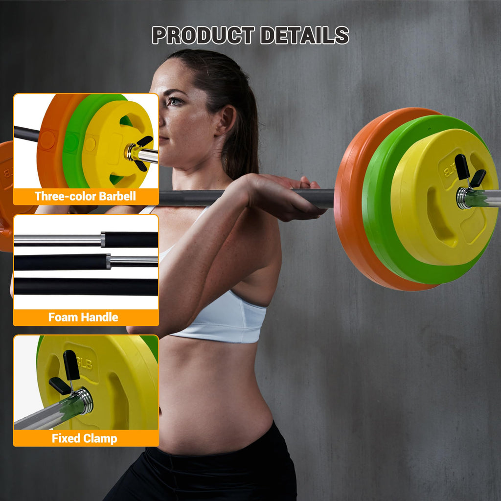 40 LBS Adjustable Barbell Weight Set E42999