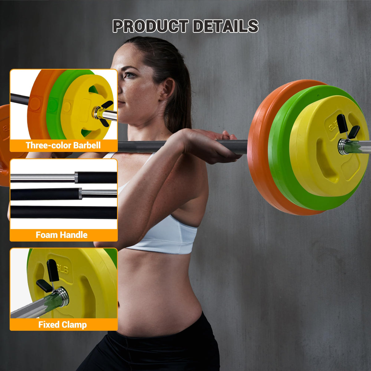 40 LBS Adjustable Barbell Weight Set E42999