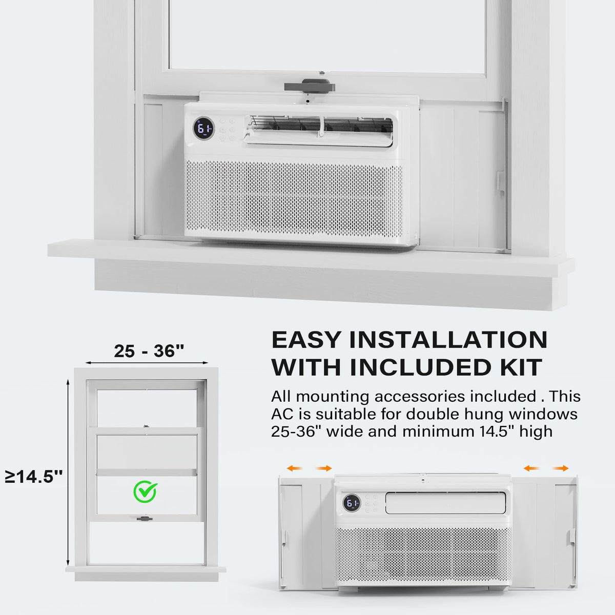12000 BTU Inverter Window Air Conditioner with WIFI M726
