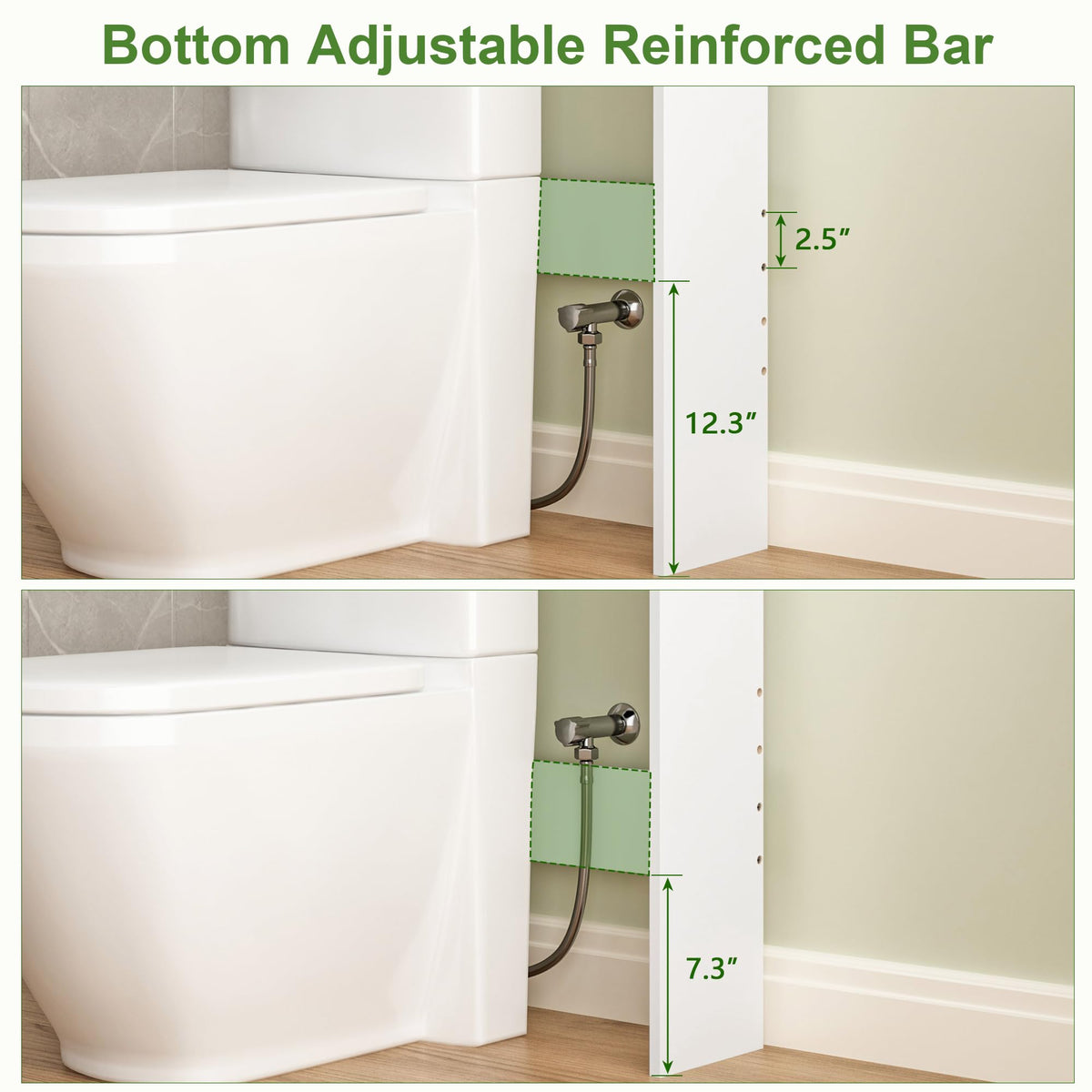 White Over The Toilet Storage Cabinet Y923
