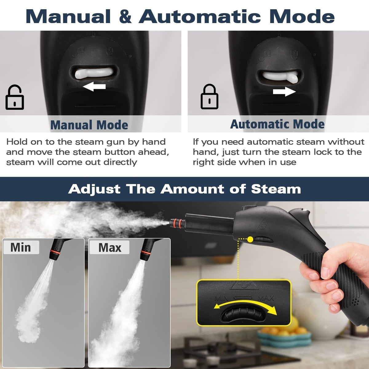 4.5 Bar 300°F Steam Cleaner T9839
