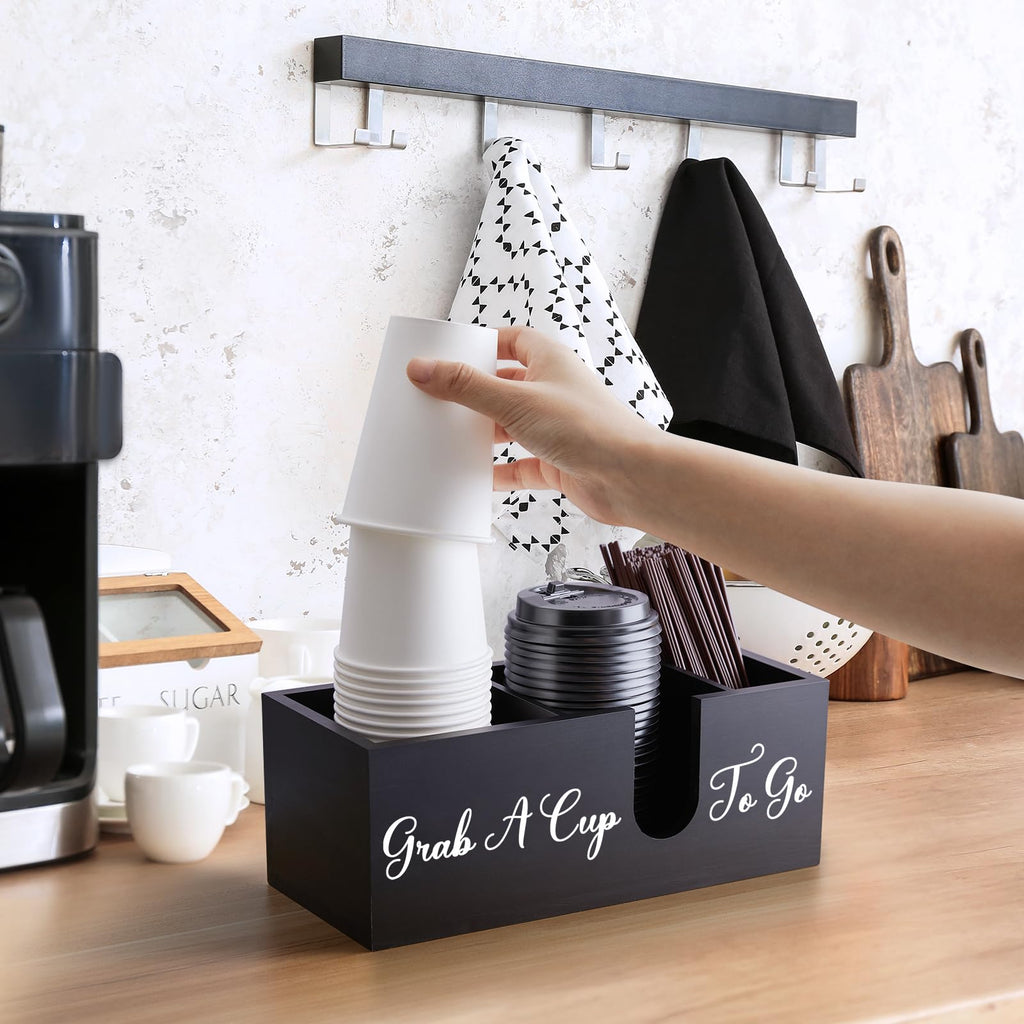Wood Coffee Cup Holder for Countertop M883242