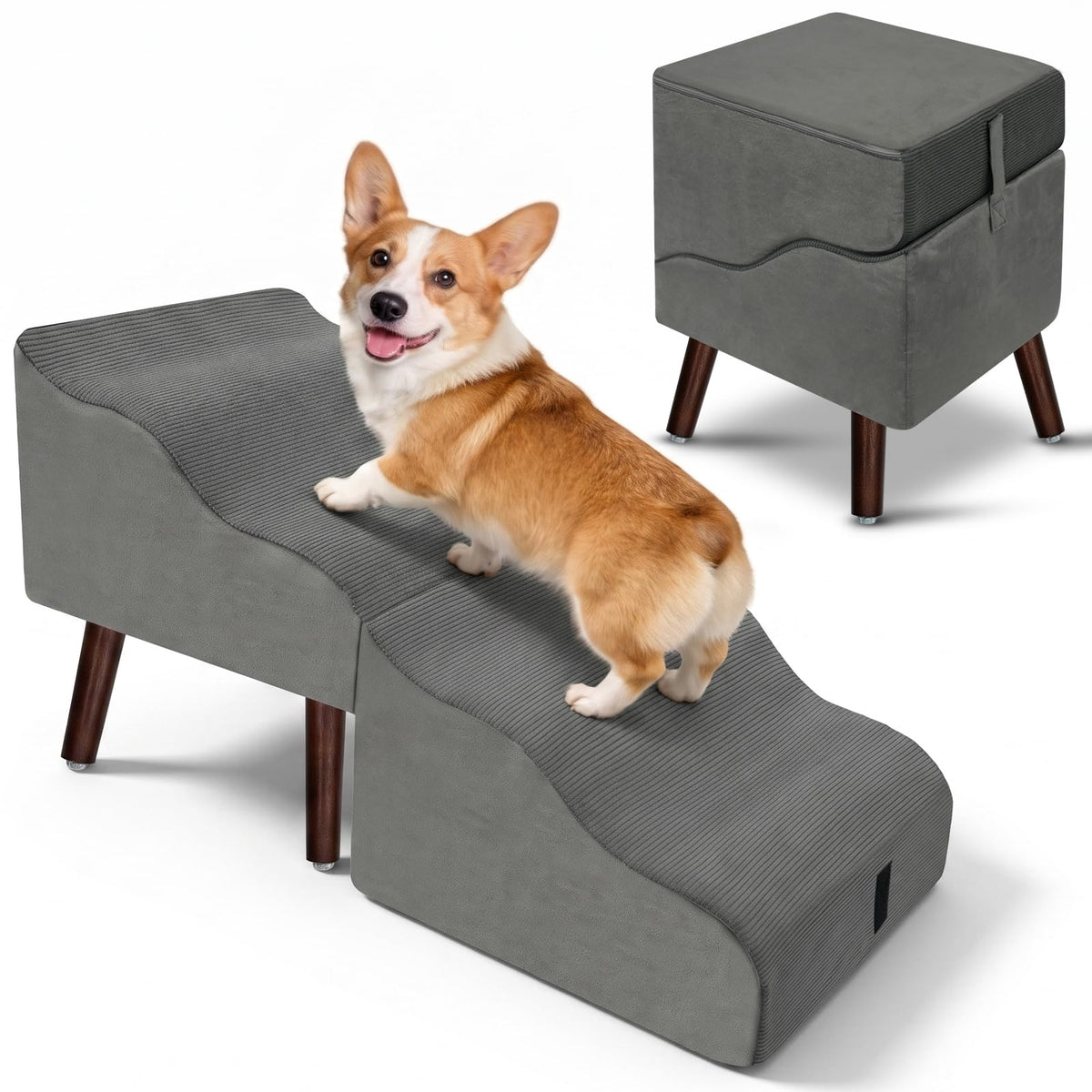 Foldable Pet Steps & Ottoman G4062
