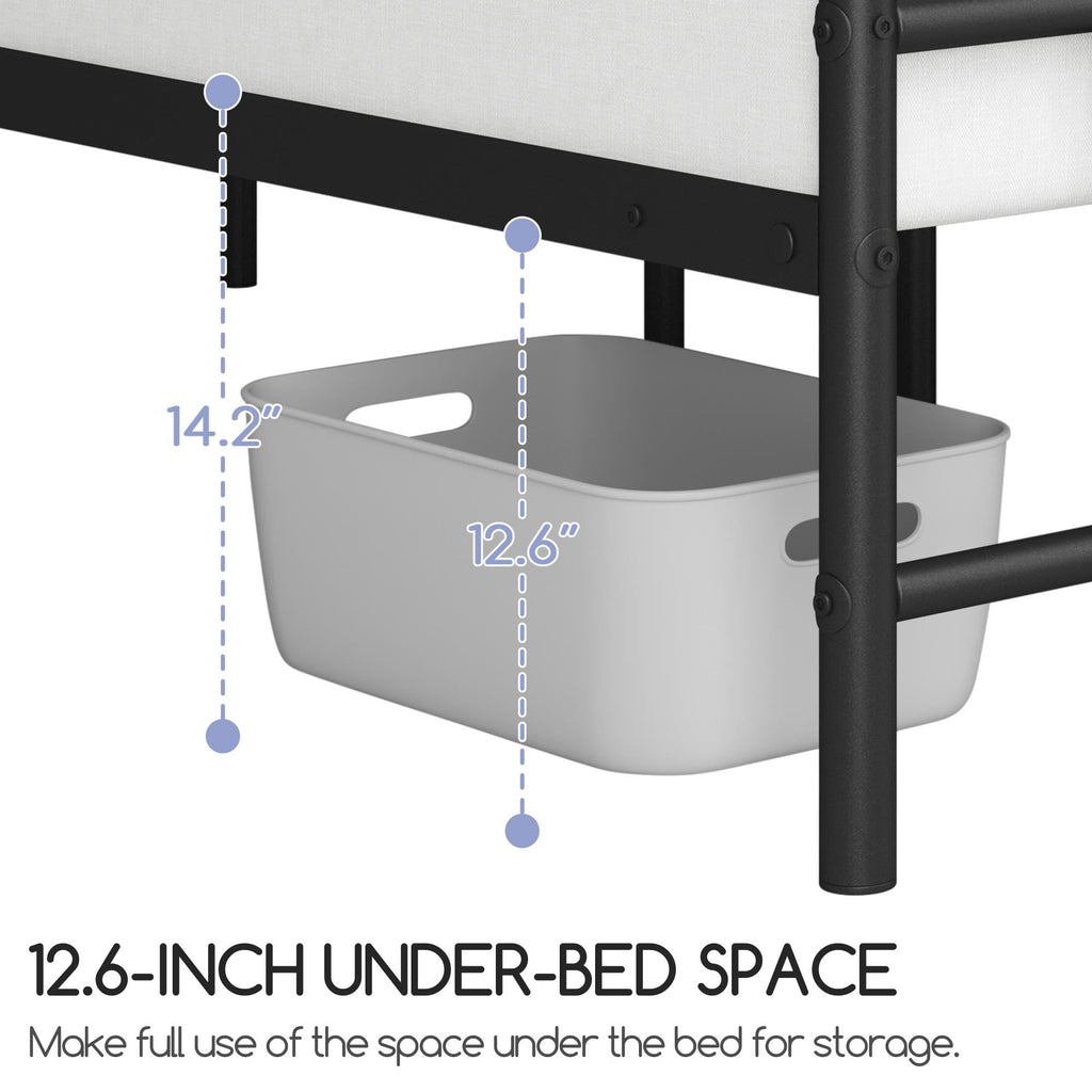 Queen Metal Platform Bed Frame H5629